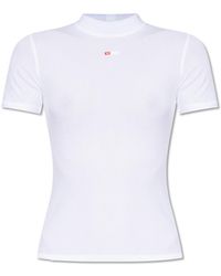 DIESEL - 'T-Mokky-Microdiv' Ribbed Top - Lyst