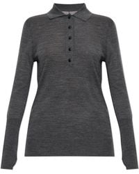 AllSaints - Wool Polo Shirt 'Martel' - Lyst
