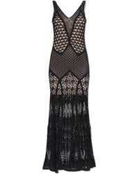 Blumarine - Lace Dress With Spaghetti Straps - Lyst