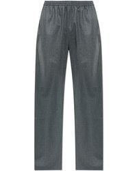 Lanvin - Wool Pleated Trousers - Lyst