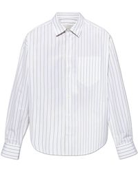 Ami Paris - Shirt With A Stripe Pattern - Lyst
