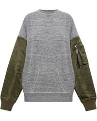 DSquared² - Sweatshirt Made From Combined Fabrics - Lyst