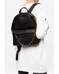 MICHAEL Michael Kors - Leather Backpack With Logo - Lyst