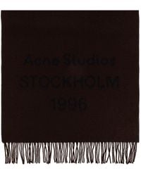 Acne Studios - Wool Scarf With Fringes - Lyst