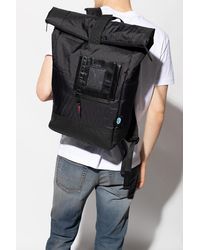 diesel black backpack