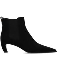 Tory Burch - 'Romy' Suede Heeled Ankle Boots - Lyst