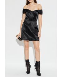 McQueen - Short Satin Dress - Lyst