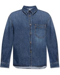 Givenchy - Denim Shirt With Pocket - Lyst