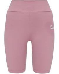 EA7 - Training Shorts With Printed Logo - Lyst