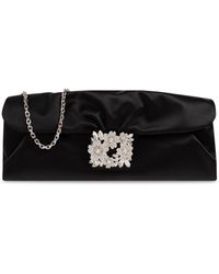 Roger Vivier - Satin Clutch 'Efflorescence' - Lyst