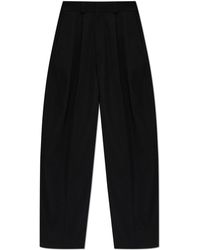 Balenciaga - Wool Trousers With Wide Legs - Lyst
