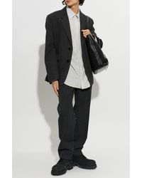 Balenciaga - Single-Breasted Wool Blazer - Lyst