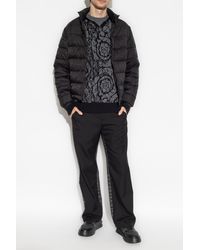 Versace - Jacket With Standing Collar - Lyst