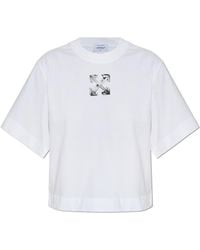 Off-White c/o Virgil Abloh - T-Shirt With Logo - Lyst