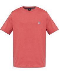 Paul Smith - T-Shirt With Logo Patch - Lyst