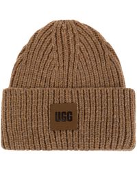 UGG - Beanie With Logo Patch - Lyst