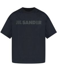 Jil Sander - T-Shirt With Printed Logo - Lyst