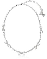 Self-Portrait - Necklace With Shimmering Crystals - Lyst