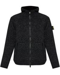 Stone Island - Jacket With Logo Patch - Lyst