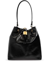 Balmain - Leather Backpack - Lyst