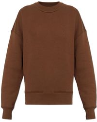 Ami Paris - Cotton Crew Neck Sweatshirt - Lyst