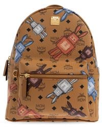 MCM - Backpack With Logo - Lyst