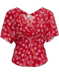 Isabel Marant - Silk Top "Faljane" - Lyst