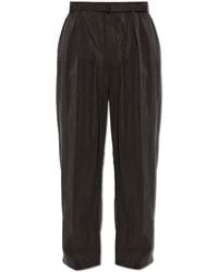 Lemaire - Silk Trousers With A Belt - Lyst