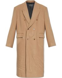 Balenciaga - Long Wool Coat - Lyst