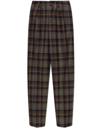 Etro - Wool Pleated Trousers - Lyst