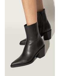 Gianvito Rossi - Leather Ankle Boots Dylan - Lyst