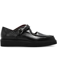 McQueen - 'Wishbone Creeper' Leather Shoes - Lyst