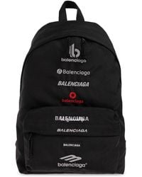 Balenciaga - Backpack With Logo, - Lyst