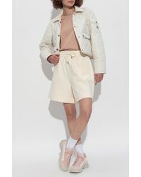 Moncler - Cotton Shorts With Logo Patch - Lyst