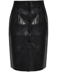 Anine Bing - Leather Skirt "Zaire" - Lyst