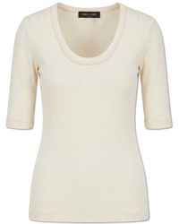 Fabiana Filippi - T-Shirt With Shimmering Sequins - Lyst