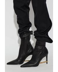 DSquared² - Leather Ankle Boots With Applique - Lyst