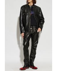 DSquared² - Leather Jacket With Studs - Lyst