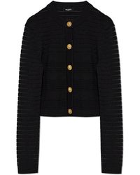 Balmain - Fitted Cardigan - Lyst