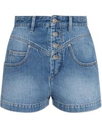 Isabel Marant - Jovany Denim Shorts - Lyst