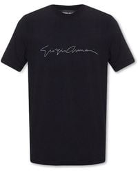 Giorgio Armani - T-Shirt With Logo - Lyst