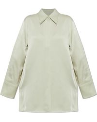 Jil Sander - Loose-Fit Satin Shirt - Lyst
