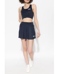 EA7 - Sports Top With Logo - Lyst