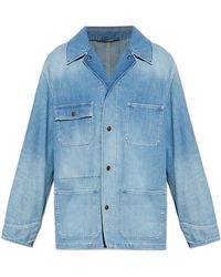 Dolce & Gabbana - Denim Jacket With 'Vintage' Effect - Lyst