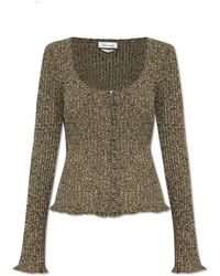 Blumarine - Cardigan With Logo - Lyst