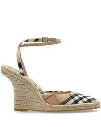 Burberry - 'Mews' Wedge Espadrilles - Lyst