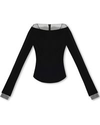 Helmut Lang - Top With Long Sleeves - Lyst