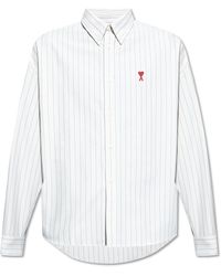 Ami Paris - Striped Pattern Shirt By , - Lyst
