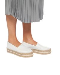 kenzo white leather espadrilles