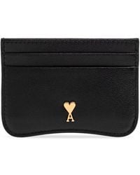 Ami Paris - Leather Card Holder - Lyst